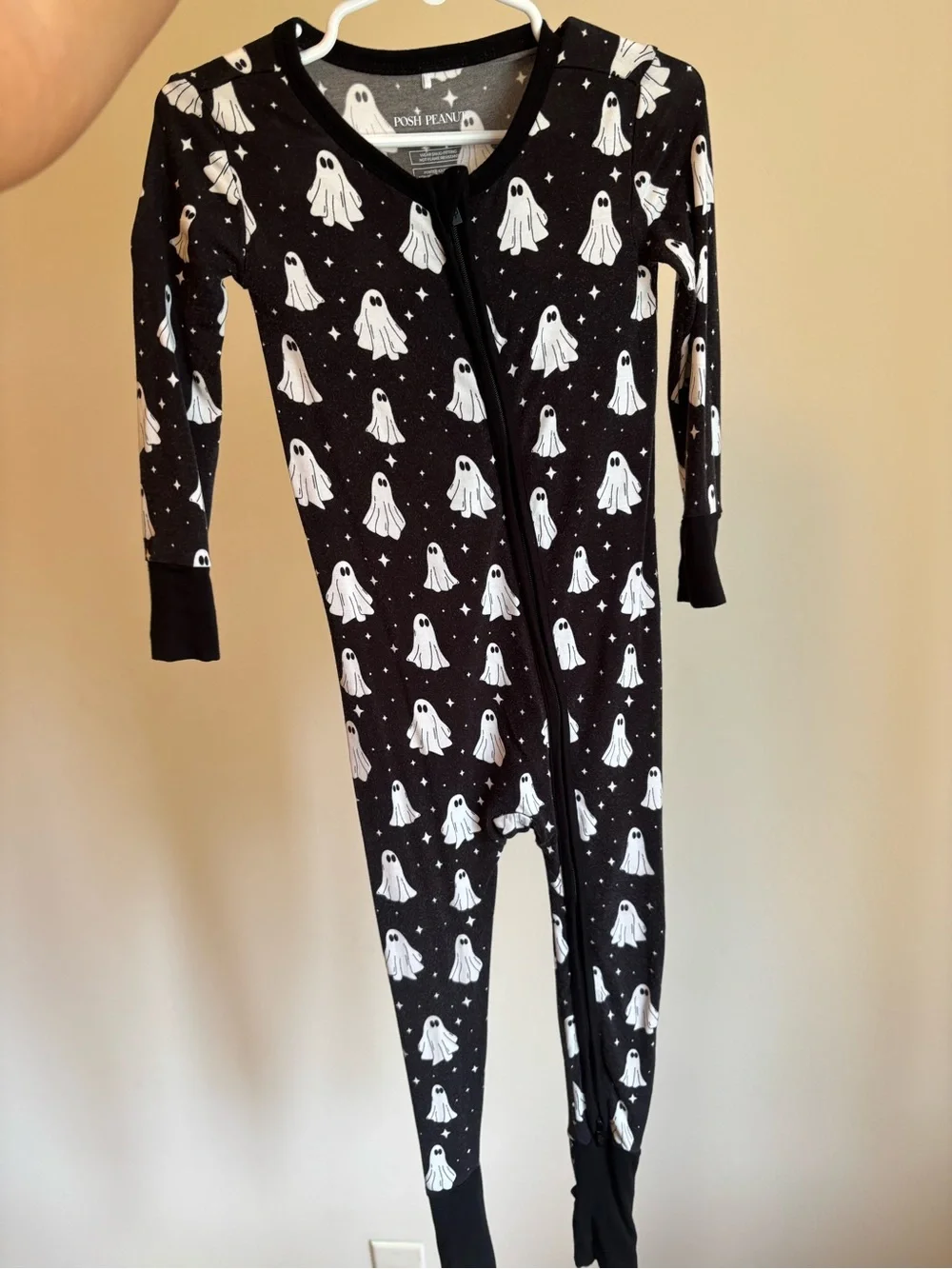 Posh Peanut Ghost Glow in the Dark Bamboo Zippy
